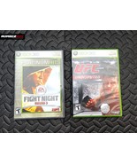 3 Microsoft Xbox 360 Games Fight Night Round 3 UFC Undisputed 2009 Smack... - £23.45 GBP