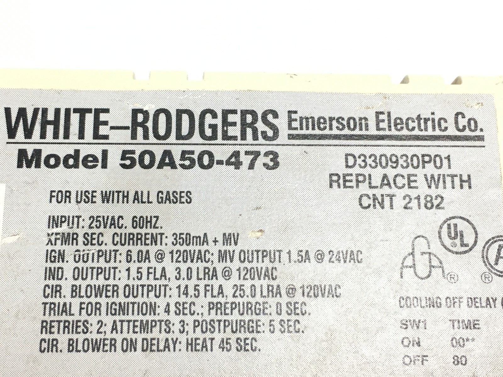 WR 50A50-473 Furnace Control Board D330930P01  used #D401C Item image 4