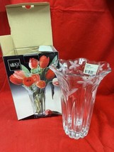 Mikasa Garden Terrace Glass Vase Floral Vase 8.25&quot; - New With Box - £10.05 GBP