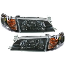 1 SET TOYOTA Corolla Front HEAD LIGHTS Corner Lamp Black AE100 AE101 + F... - $339.00