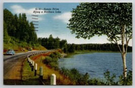 Scenic Drive Along A Northern Lake Minnesota Postcard E36 - $4.95