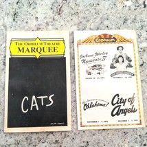 Cats July/August 1993 Playbill! Orpheum Theatre Marquee - $6.31