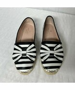 KATE SPADE New York LINDS BOW ESPADRILLE Black + White Stripe Women’s Si... - $1,130.37 MXN