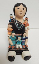 Native Cochiti Storyteller Pottery Mary E Quintana Acoma Indian 6 Children 7&quot; - £1,115.37 GBP