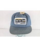 Deadstock Vintage 70s Caterpillar Cat Spell Out Chambray Snapback Hat Bl... - $1,556.83 MXN