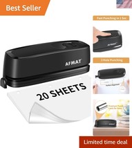 Professional Electric 3 Hole Punch - Effortless 20 Sheet Capacity, Sleek... - $57.50