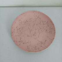 Spiderweb Pink Blue Ridge Southern Potteries 6-1/4&quot; Bread Plate USA Vintage - £15.07 GBP