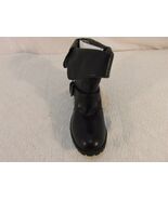 GIRL&#39;S 7 NEW W/O BOX MADELINE BLACK SLIP ON BUCKLE STRAP FAUX LEATHER SH... - $10.93