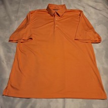 Greg Norman Mens ML75 Play Dry Orange Golf Polo Short Sleeve Shirt Size M - £9.39 GBP