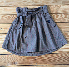 lush NWT $44.99 Women’s anne skirt size S brown red plaid s8 - £12.62 GBP