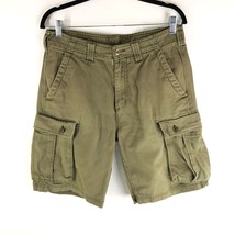 Carhartt Mens Cargo Shorts 100% Cotton Green 33 - $22.09