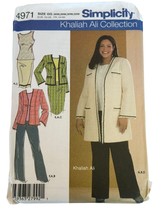 Simplicity Sewing Pattern 4971 Womens Work Shirt Jacket Blazer 26W 28W 30W 32W - £7.98 GBP