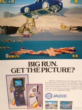 Big Run Arcade AD Jaleco 1989 Video Arcade Game Magazine Artwork Wall Decor - £10.40 GBP