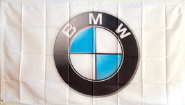 BMW EMBLEM 3x5&#39; FLAG -BRASS GROMMETS INDOOR/OUTDOOR/ 100D POLY  NEW! - $10.90