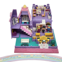 Vintage 1993 Bluebird Polly Pocket Light Up Church Playset Pollyville 4 Figures - £66.25 GBP