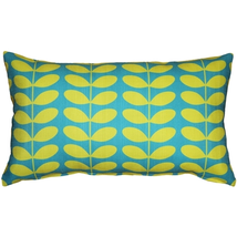 Mid-Century Modern Turquoise Throw Pillow 12x19, Complete with Pillow Insert - £29.26 GBP