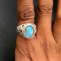 AA Natural Moonstone Ring 925 Silver Jewelry June Birthstone Christmas Gifts - £51.10 GBP