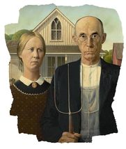 American Gothic Paint Blaze Vinyl Decal Sticker UV &amp; Water Proof Gift La... - $109.97 MXN
