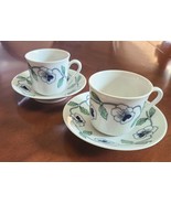 Rare Rorstrand Set of Two Demitasse Cups Pattern &quot;SYLVIA&quot; By Sylvia Leuc... - £67.74 GBP