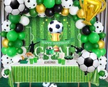 Soccer Party Decorations Birthday Supplies Soccer Balloons Garland Arch ... - $35.99