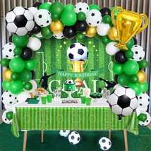 Soccer Party Decorations Birthday Supplies Soccer Balloons Garland Arch Kit With - £28.76 GBP