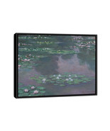 Framed Claude Monet The Water Lily Oil Canvas Print Wall Art Painting - $40.08 CAD+