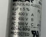 ICAR MLR25L40 403063 /I-MK SH Capacitor 440VAC 50Hz - Made in Italy - $34.64