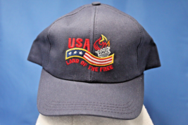 USA Land of the Free Navy Baseball Hat 4th of July Independence Day One Size - £3.15 GBP