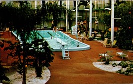 Vintage Postcard Continental Inn, Lexington Kentucky, Tropical Garden Pool - £4.59 GBP