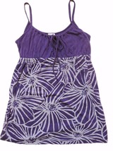 Splendid XS Tank Top Cami Womens Purple Spaghetti Strap Shirt Cotton Blend  - £10.08 GBP