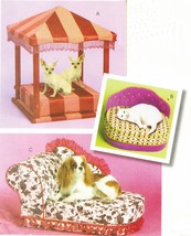 Pet Small Dog Cat Pet Canopy Chaise Lounge Beds Sew Patterns - £15.27 GBP