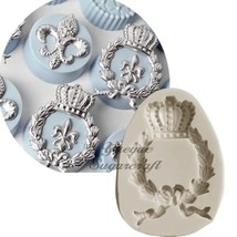 Royalty Crown Silicone Mold Sugarcraft Cake Decorating Tools Fondant Cake Mould - £8.83 GBP