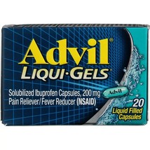 Advil Advanced Medicine Ibuprofen 200mg For Pain 20 Ct Liqui Gels EXP 09/26 - $9.85
