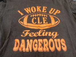 Cleveland Browns Shirt Mens Medium Mayfield Woke up feeling dangerous Baker - £12.54 GBP