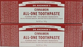Dr Bronner&#39;s Cinnamon Organic All-One Toothpaste 5 Oz. Each 2 Pack - £19.99 GBP