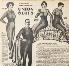1900 Union Suits Advertisement Victorian Sears Roebuck 5.25 x 7&quot;  - $15.98