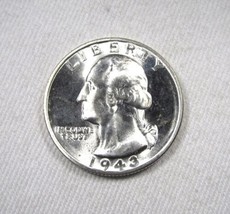 1943-S Silver Washington Quarter VCH UNC Coin AN327 - £38.89 GBP