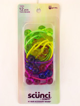 SCUNCI GIRLS TWINBEAD PONYTAIL HAIR ELASTICS - 12 PCS. (10452) - $7.99