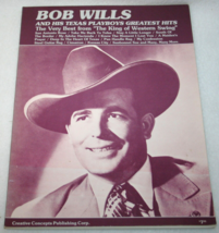 Vintage BOB WILLS &amp; HIS TEXAS PLAYBOYS Greatest Hits SONGBOOK Sheet Musi... - £14.00 GBP