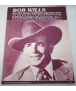 Vintage BOB WILLS &amp; HIS TEXAS PLAYBOYS Greatest Hits SONGBOOK Sheet Musi... - £13.99 GBP
