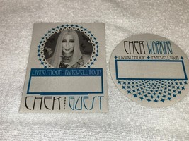 Cher 2 Unused The Living Proof Farewell Tour Ticket Backstage Passes Guest Blue - £7.46 GBP