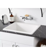 New White Medford Acrylic Drop-In Laundry Sink by Signature Hardware - $179.95