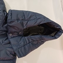 Swiss Tech Men’s Blue Nylon Puffer Removable Hoodie Full Coat Jacket XL (16-18) image 12