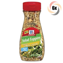 6x Shaker McCormick Salad Toppins Roasted Garlic Caesar Flavor | 4.12oz - $44.46