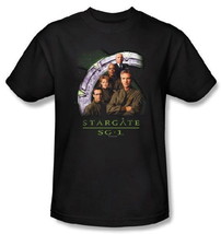 Stargate SG-1 TV Series Gate and Original Cast Stacked T-Shirt Small NEW... - £11.37 GBP