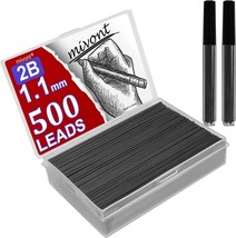 Mechanical Pencil Refill 2B Lead Refills 1.1mm 500pcs Drawing Sketching Lead New - £15.08 GBP