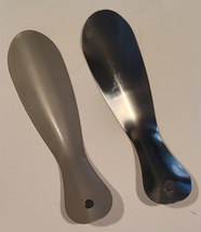 Professional shoe horns, silver or gray, 7.2" protects back of shoe brea... - $8.90+