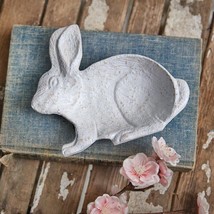 Cast Iron Bunny Trinket Dish - Soap Jewelry Rings - Easter Rabbit - Set of 2 - £34.25 GBP