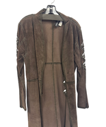 Vintage Adrienne Landau Suede Crochet Cardigan Size S/M - €104,90 EUR