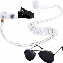 2 Pieces Playing Cosplay Includes Earpiece Earplugs Acoustic Tube Headset And Su - £12.78 GBP